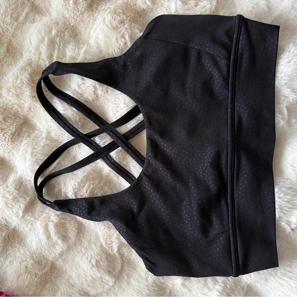 BuffBunny Black Strappy Sports Bra